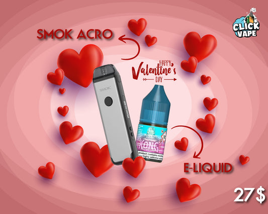 VALENTINE'S DAY OFFER SMOK ACRO + R&M LIQUID